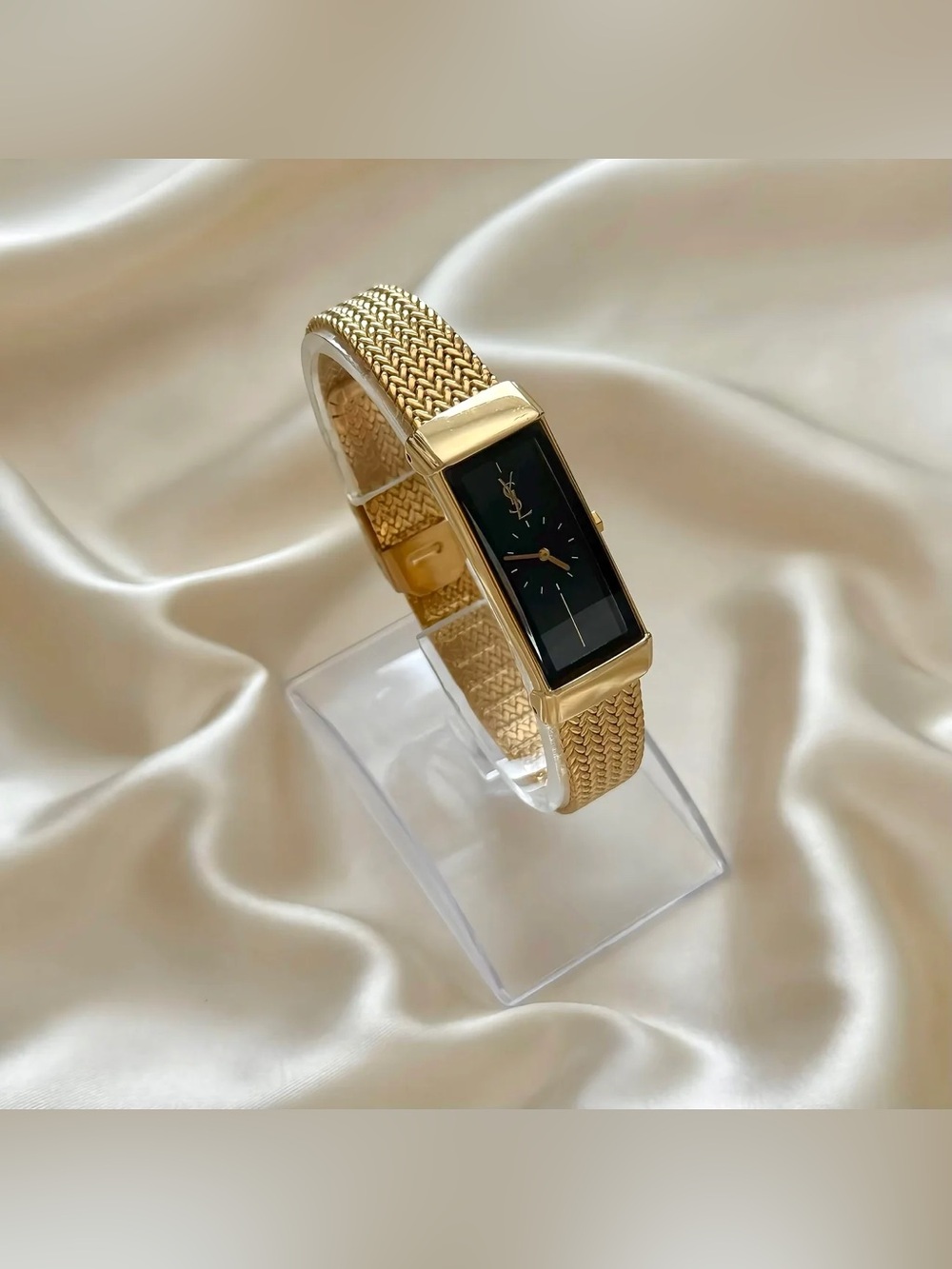 AUTHENTIC VINTAGE YVES SAINT LAURENT GOLD WATCH - Picture 4 of 7